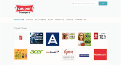 Desktop Screenshot of couponhampers.com